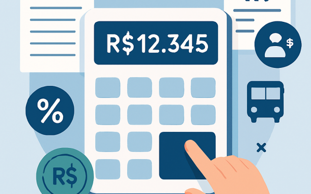 Calculadora de salário líquido: do bruto ao que realmente cai na conta