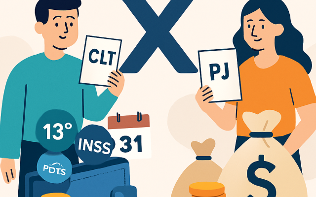CLT x PJ: as diferenças reais de direitos e o que muda no bolso